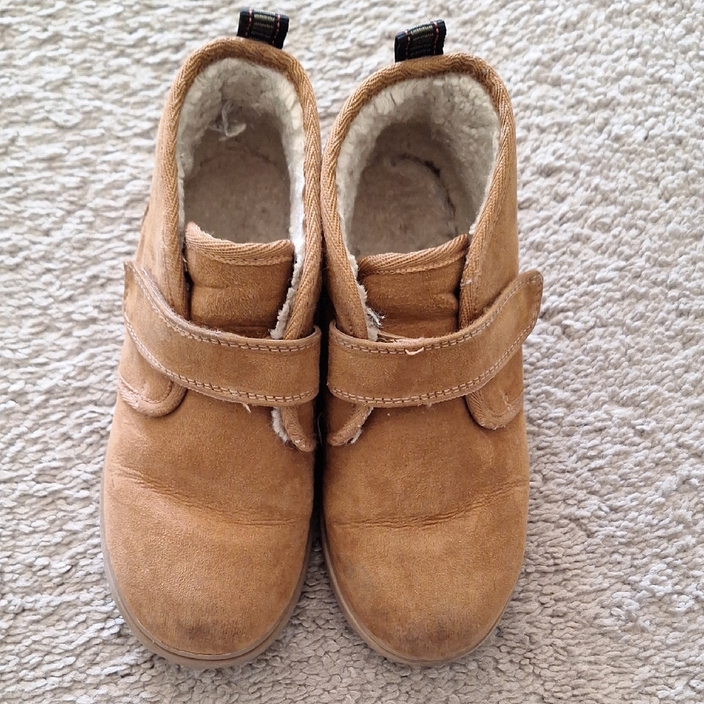 Cozy Tan Kids Shoes Size 12